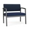 Lesro Lenox Steel Bariatric Chair Metal Frame, Charcoal, RF Blueberry Back, MD Ink Seat LS1401 - alternate 1